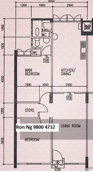 319 Clementi Avenue 4, 319 Clementi Avenue 4, Buona Vista / West Coast / Clementi New Town, 2 Bedrooms, 732 sqft, HDB Flat For Rent, by Ron Ng Wai Kok, 22277751 - PropertyGuru.com.sg