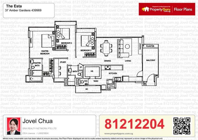 The Esta, Amber Gardens, East Coast / Marine Parade, 3 Bedrooms, 1,399 sqft, Condominium For Rent, by Jovel Chua, 22279240 - PropertyGuru.com.sg