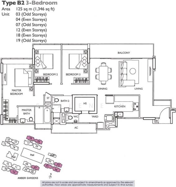 The Esta, 37 Amber Gardens, 3 Bedrooms, 1,346 sqft, Condominium For Rent, by Shalene Ng, 22289511 - PropertyGuru.com.sg