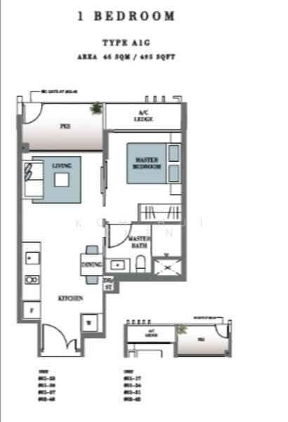 Botanique at Bartley, 223 Upper Paya Lebar Road, 1 Bedroom, 495 sqft, Condominium For Rent, by Koh Hui Zhen, 22292570 - PropertyGuru.com.sg