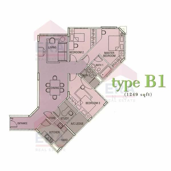 Simei Green Condominium, 1 Simei Street 4, 3 Bedrooms, 1,248 sqft, Condominium For Rent, by LING WANG, 22334459 - PropertyGuru.com.sg
