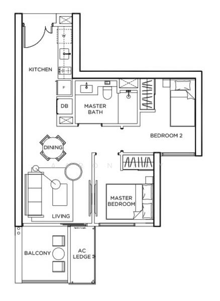 Gem Residences, , 2 Bedrooms, 592 sqft, Condominium For Rent, by Aaron Tay, 22344559 - PropertyGuru.com.sg