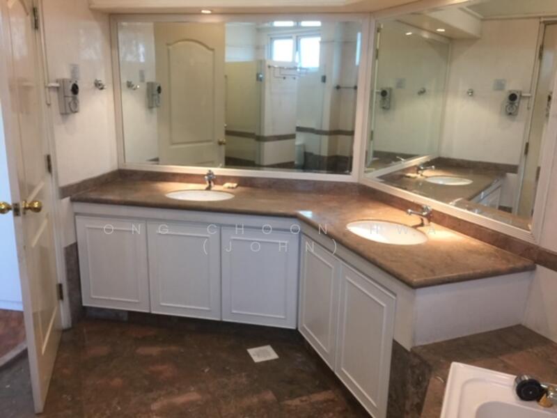 Double-sink master bathroom.