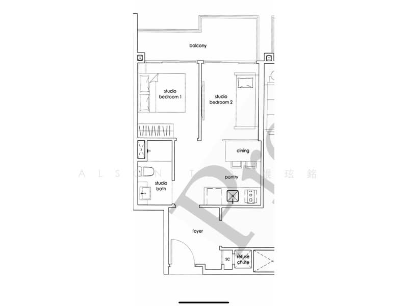 Heron Bay, Upper Serangoon View, 1 Bedroom, 410 sqft, Executive Condominium For Rent, by Alson Teo, 22400521 - PropertyGuru.com.sg