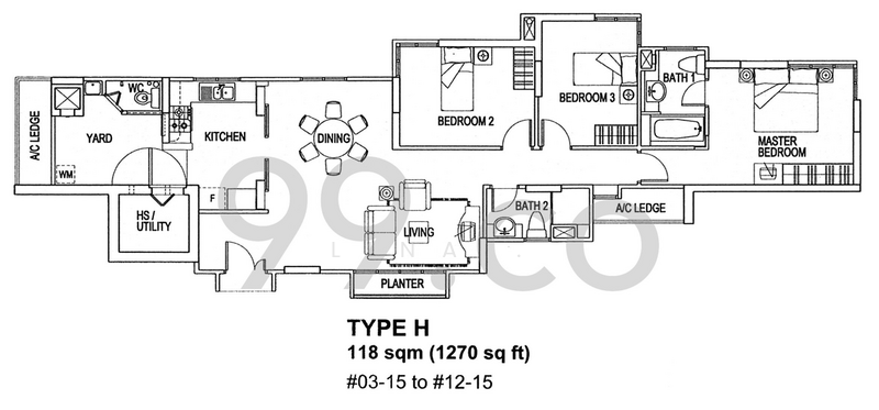 Lilydale, 558 Yishun Ave 6, 3 Bedrooms, 1,180 sqft, Condominium For Rent, by Lina ., 22443048 - PropertyGuru.com.sg