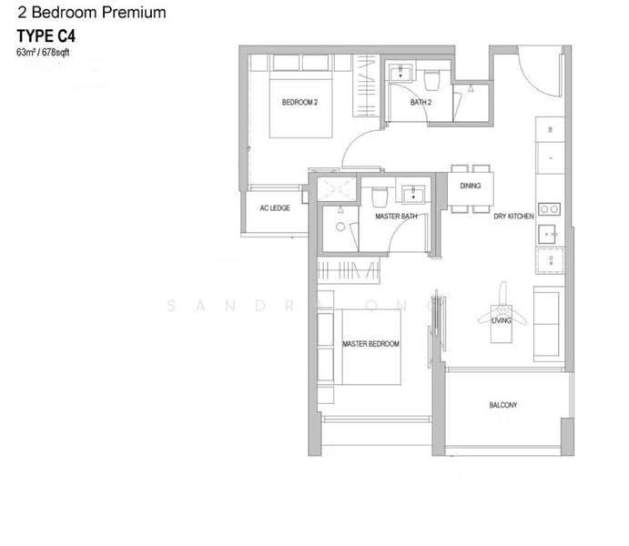 Park Place Residences, 6 Paya Lebar Road, Eunos / Geylang / Paya Lebar, 2 Bedrooms, 678 sqft, Condominium For Rent, by Sandra Ong, 22468373 - PropertyGuru.com.sg