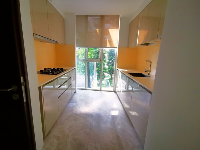 Corals at Keppel Bay, 3 Keppel Bay Drive, 3 Bedrooms, 1,292 sqft, Condominium For Rent, by Gelene Ong, 22662743 - Kitchen with nice greenery and big windows - PropertyGuru.com.sg