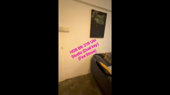 316 Ubi Avenue 1, 316 Ubi Avenue 1, 1 Bedroom, 350 sqft, HDB Flat For Rent, by Hugo Sim, 22663944 - PropertyGuru.com.sg