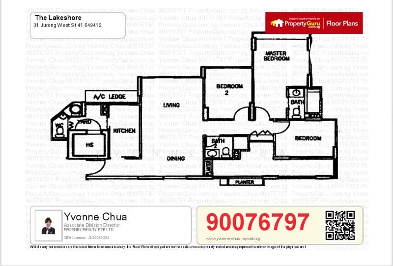 The Lakeshore, 33 Jurong West Street 41, 3 Bedrooms, 1,109 sqft, Condominium For Rent, by Yvonne Chua, 22710620 - PropertyGuru.com.sg