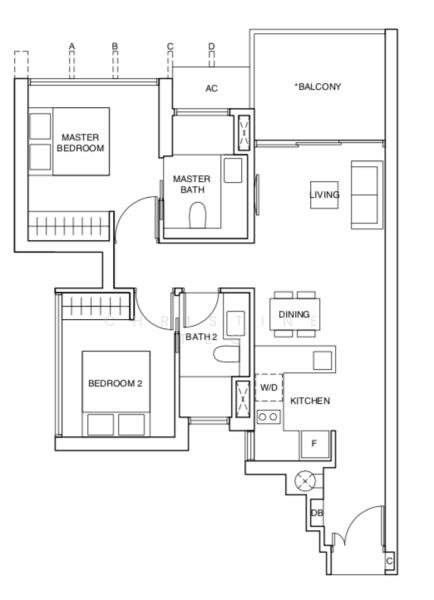 Commonwealth Towers, 230 Commonwealth Avenue, 2 Bedrooms, 753 sqft, Condominium For Rent, by Christine Teo, 22824791 - PropertyGuru.com.sg