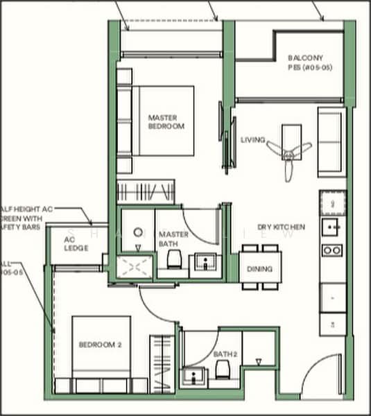 Park Place Residences, 2 Paya Lebar Road, 2 Bedrooms, 667 sqft, Condominium For Rent, by Shanel Liew, 22860926 - PropertyGuru.com.sg