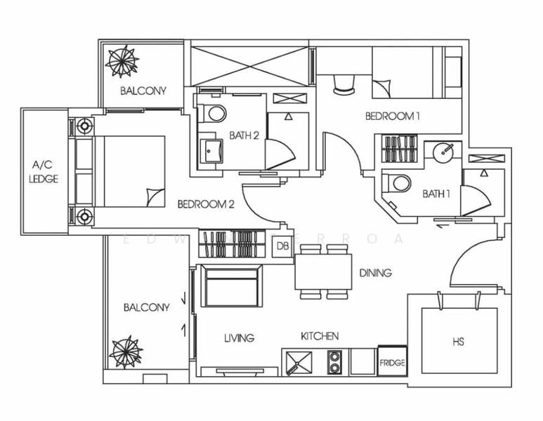 The Urbanite, 29 Hertford Road, 2 Bedrooms, 657 sqft, Condominium For Rent, by Edwin Ferroa, 22963811 - PropertyGuru.com.sg