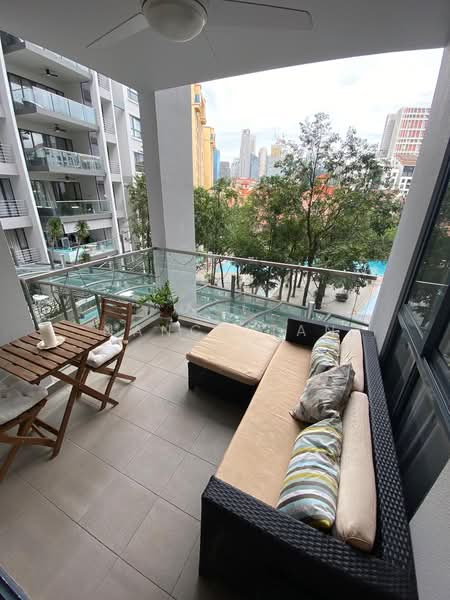 The Pier at Robertson, 80 Mohamed Sultan Road, 2 Bedrooms, 1,109 sqft, Apartment For Rent, by Nancy Tan, 22964393 - Cosy balcony - PropertyGuru.com.sg