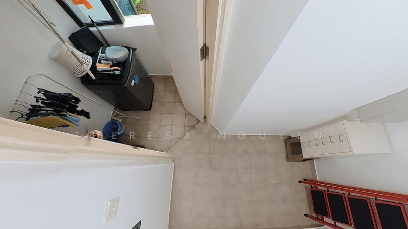 Storeroom and open yard in kitchen