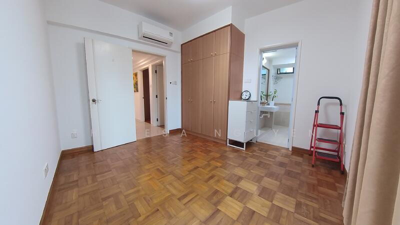 Master bedroom with private bathroom