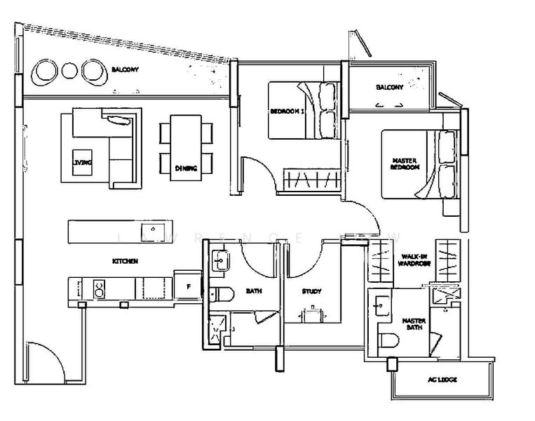 Archipelago, 523 Bedok Reservior Rd, 3 Bedrooms, 980 sqft, Condominium For Rent, by Lawrence Low, 22969244 - PropertyGuru.com.sg