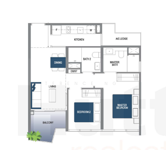 Lake Grande, 2 Jurong Lake Link, 2 Bedrooms, 721 sqft, Condominium For Rent, by Terence Ng, 22975110 - PropertyGuru.com.sg