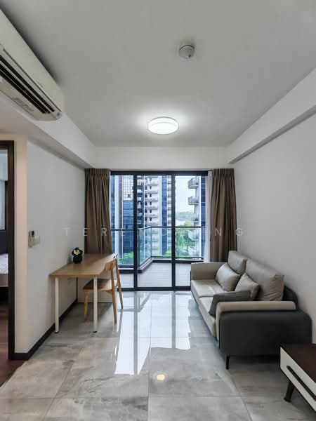 Lake Grande, 2 Jurong Lake Link, 2 Bedrooms, 721 sqft, Condominium For Rent, by Terence Ng, 22975110 - Living Room with Pool View - PropertyGuru.com.sg