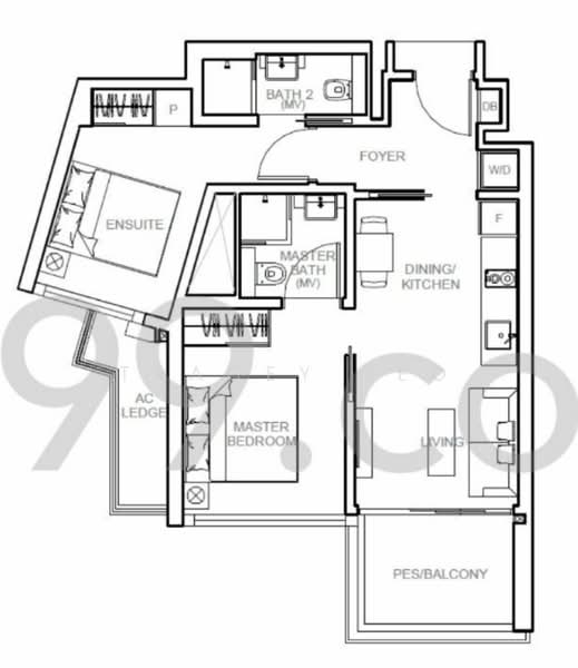 Sophia Hills, 5 Mount Sophia, 2 Bedrooms, 700 sqft, Condominium For Rent, by Tracey Yeo, 22994972 - PropertyGuru.com.sg