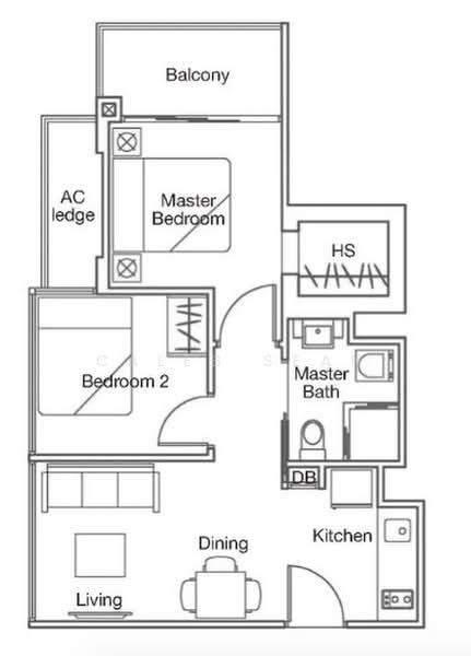Casa Aerata, 9 Lorong 26 Geylang, 2 Bedrooms, 549 sqft, Apartment For Rent, by Caleb Seah, 22996756 - PropertyGuru.com.sg
