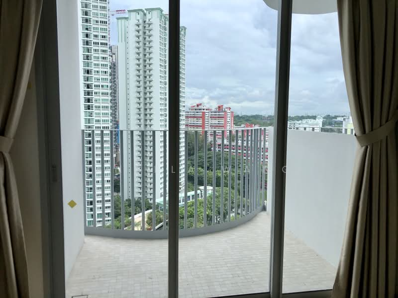 Queens Peak, 3 Dundee Road, 2 Bedrooms, 624 sqft, Condominium For Rent, by Angela Wang, 23001903 - balcony - PropertyGuru.com.sg