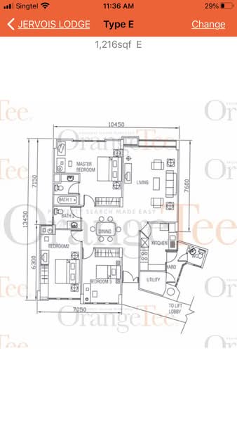 Jervois Lodge, 32 Jervois Road, 3 Bedrooms, 1,216 sqft, Condominium For Rent, by Aro Toh, 23041334 - PropertyGuru.com.sg