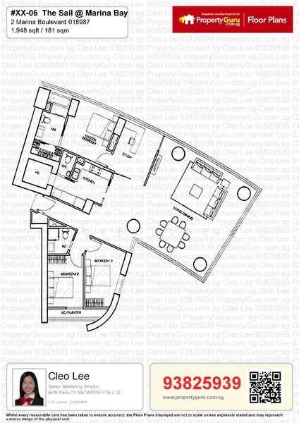 The Sail @ Marina Bay, 2 Marina Boulevard, 4 Bedrooms, 1,948 sqft, Apartment For Rent, by Cleo Lee, 23052643 - PropertyGuru.com.sg