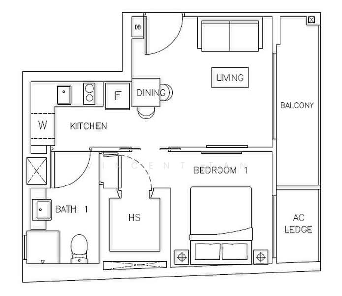 Rezi 35, 20 Lorong 35 Geylang, 1 Bedroom, 452 sqft, Condominium For Rent, by Vincent Tan, 23080065 - PropertyGuru.com.sg