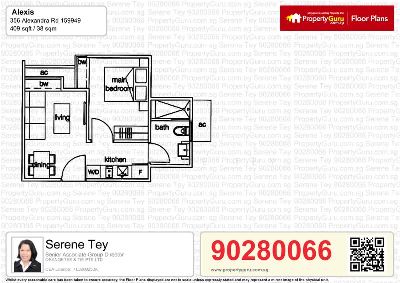 Alexis, 356 Alexandra Road, 1 Bedroom, 409 sqft, Condominium For Rent, by Serene Tey, 23109753 - PropertyGuru.com.sg