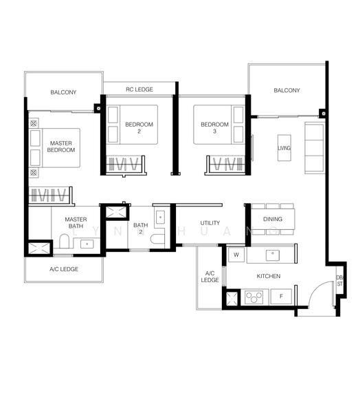 Le Quest, 2 Bukit Batok Street 41, 3 Bedrooms, 980 sqft, Condominium For Rent, by Lynn Huang, 23118770 - PropertyGuru.com.sg