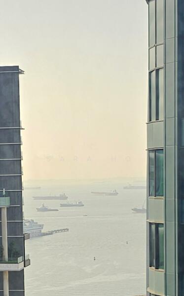 partial sea view from living cum dinning 