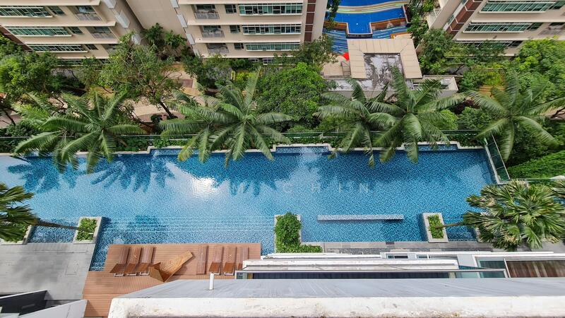 Pool View from Balcony
