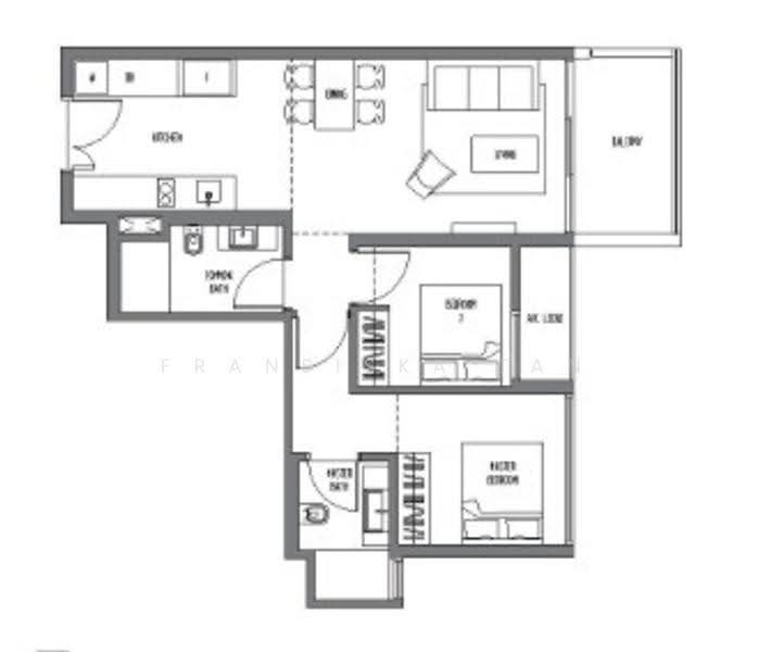 Sennett Residence, 33 Pheng Geck Avenue, Macpherson / Potong Pasir, 2 Bedrooms, 829 sqft, Condominium For Rent, by Fransiska Tan, 23167542 - PropertyGuru.com.sg
