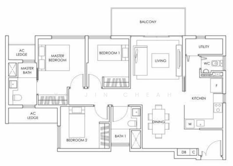 Highline Residences, 7 Kim Tian Road, 3 Bedrooms, 1,109 sqft, Condominium For Rent, by Yu Jin Cheah, 23172527 - PropertyGuru.com.sg