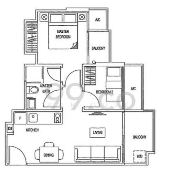 Natura @ Hillview, 22 Hillview Terrace, Dairy Farm / Bukit Panjang / Choa Chu Kang, 2 Bedrooms, 517 sqft, Condominium For Sale, by Ron Quek 郭伟洋, 23182931 - PropertyGuru.com.sg
