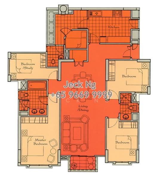 Aspen Heights, 261 River Valley Road, 4 Bedrooms, 1,582 sqft, Condominium For Rent, by Jeck Ng, 23183524 - PropertyGuru.com.sg