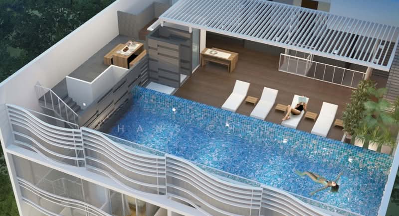 Treasures @ G20, 35 Lorong 20 Geylang, 1 Bedroom, 495 sqft, Condominium For Sale, by Hans Chee, 23212314 - Lap pool on same level (roof top) - PropertyGuru.com.sg