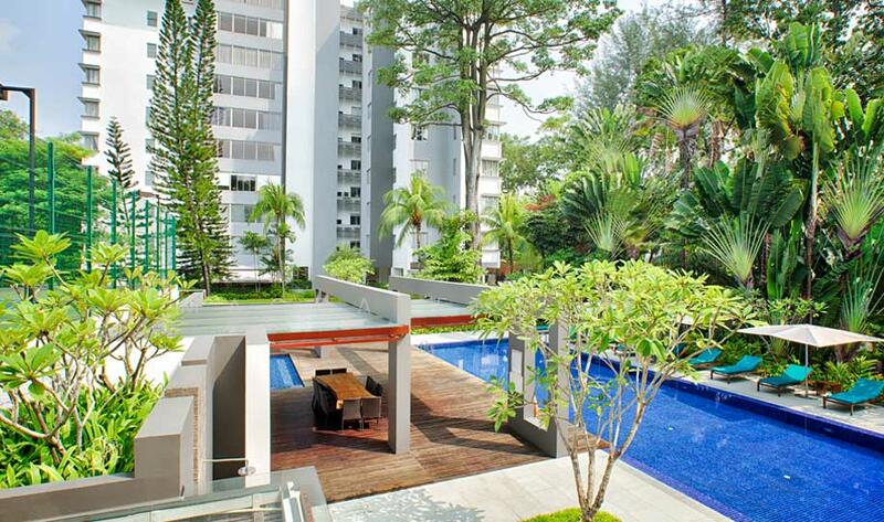 Sun-deck beside pool