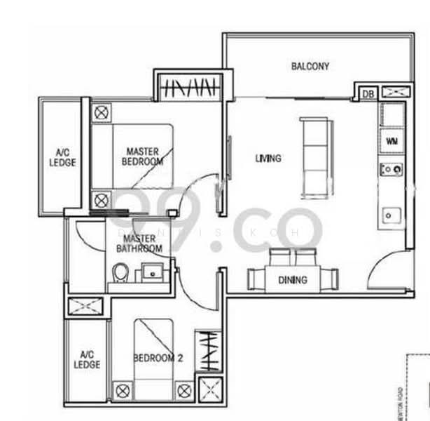 Suites @ Newton, 1 Surrey Road, 2 Bedrooms, 603 sqft, Apartment For Rent, by Dennis Koh, 23233430 - PropertyGuru.com.sg