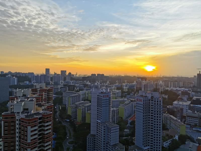 Artra, 10 Alexandra View, 2 Bedrooms, 786 sqft, Condominium For Rent, by Cindy Anastasia Sim (沈菲菲), 23242361 - Beautiful sunset from the balcony - PropertyGuru.com.sg