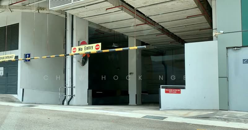 Oxley BizHub, 67 Ubi Road 1, Eunos / Geylang / Paya Lebar, 979 sqft, Light Industrial (B1) For Rent, by Chew Hock Ngee, 23248716 - CARPARK ENTRANCE - CommercialGuru.com.sg