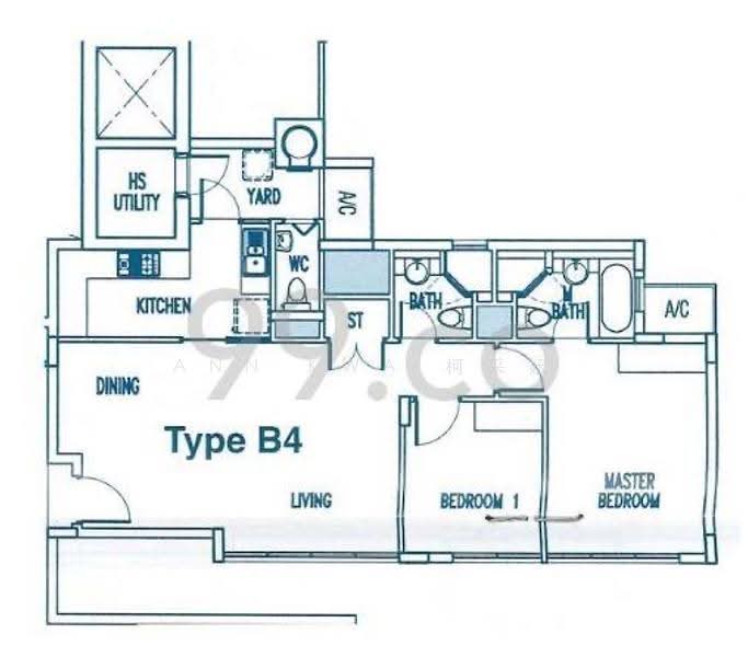 The Waterina, 53 Lorong 40 Geylang, Eunos / Geylang / Paya Lebar, 2 Bedrooms, 1,001 sqft, Apartment For Rent, by Ann Kwa 柯采妘, 23269872 - PropertyGuru.com.sg
