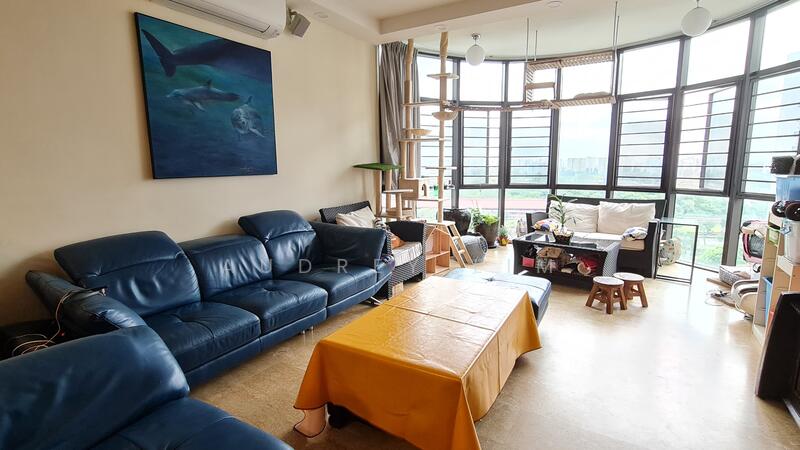 Unit is partial furnished. Furniture not included