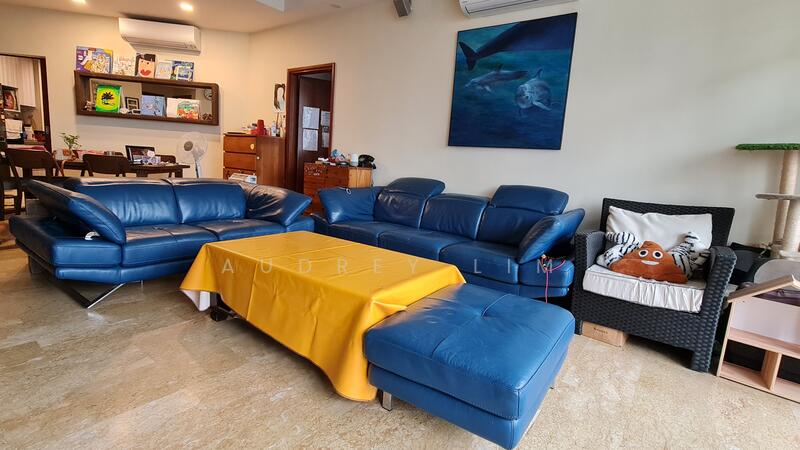 Unit is partial furnished. Furniture not included