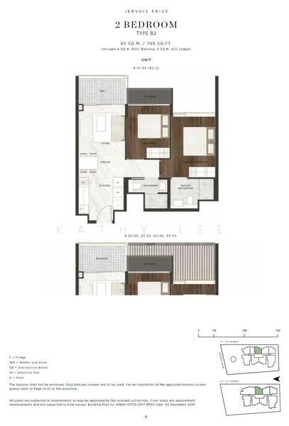 Jervois Prive, 100A Jervois Road, 2 Bedrooms, 1,109 sqft, Condominium For Sale, by Kathy Lee, 23287357 - PropertyGuru.com.sg
