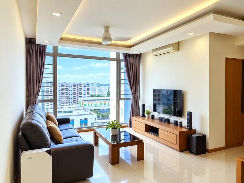 The Lakeshore, 31 Jurong West Street 41, Boon Lay / Jurong / Tuas, 3 Bedrooms, 1,109 sqft, Condominium For Rent, by Yap Tan Sing (Dylan) 叶谭信, 23290085 - Living Room - PropertyGuru.com.sg