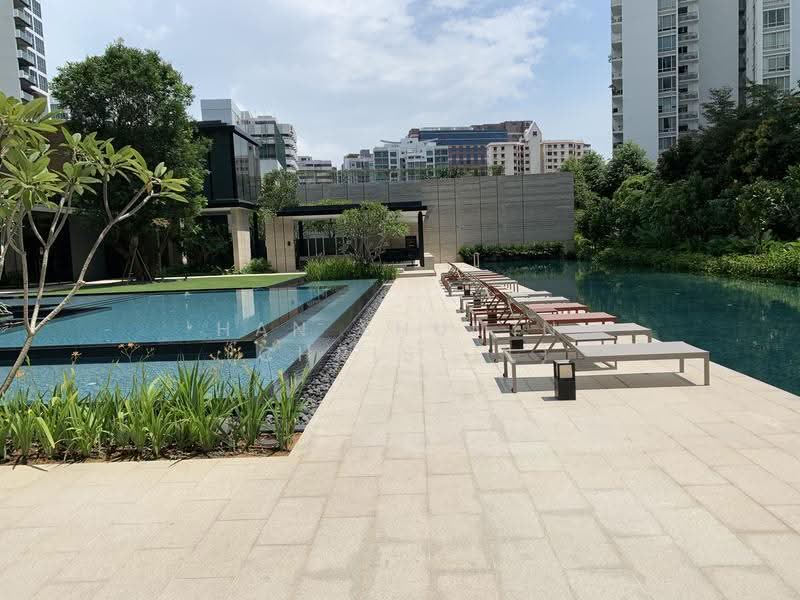 Amber 45, 45 Amber Road, East Coast / Marine Parade, 3 Bedrooms, 1,184 sqft, Condominium For Rent, by Han ShuMin (Christel), 23291110 - Pool and deckchairs - PropertyGuru.com.sg