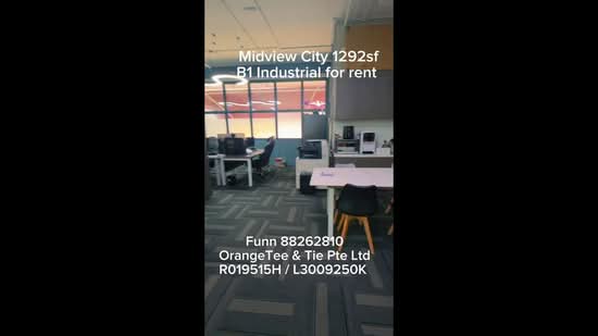 Midview City, 18 Sin Ming Lane, 1,292 sqft, Light Industrial (B1) For Rent, by Funn KAM ORANGETEE, 23305526 - CommercialGuru.com.sg