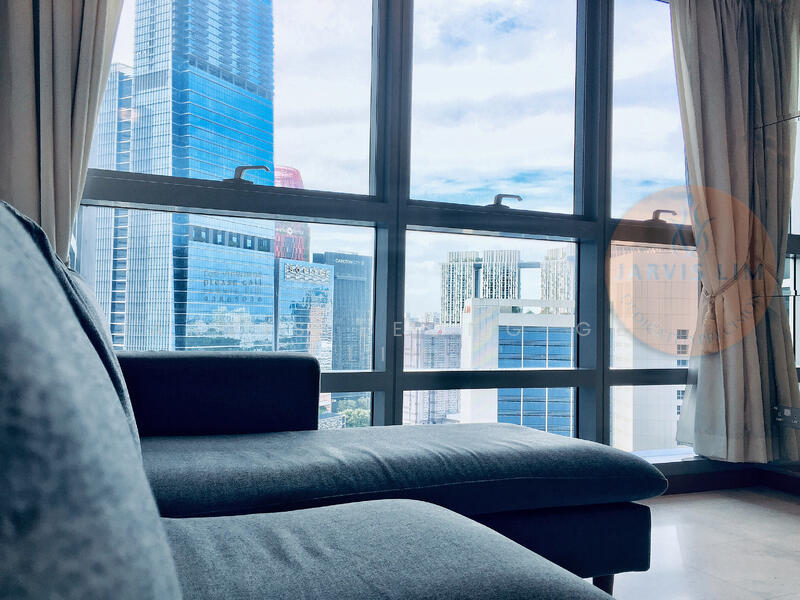 View from the Living Room (Furniture shown for space reference only)