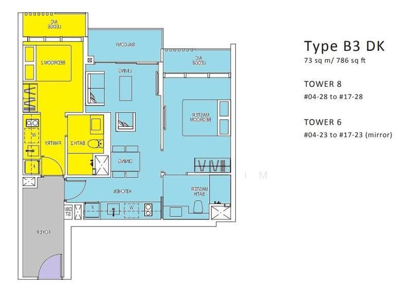 Sims Urban Oasis, Sims Drive, Eunos / Geylang / Paya Lebar, 2 Bedrooms, 785 sqft, Condominium For Sale, by Alvin Lim, 23309914 - PropertyGuru.com.sg